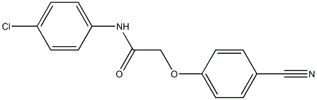 N-(4-chlorophenyl)-2-(4-cyanophenoxy)acetamide Struktur