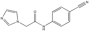 N-(4-cyanophenyl)-2-(1H-imidazol-1-yl)acetamide Struktur