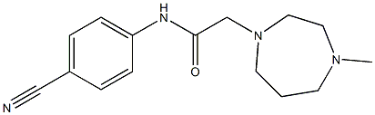 N-(4-cyanophenyl)-2-(4-methyl-1,4-diazepan-1-yl)acetamide Struktur