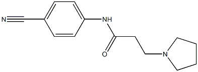 N-(4-cyanophenyl)-3-(pyrrolidin-1-yl)propanamide Struktur