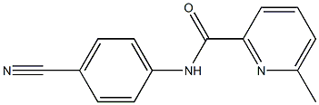 N-(4-cyanophenyl)-6-methylpyridine-2-carboxamide Struktur