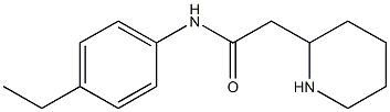 N-(4-ethylphenyl)-2-(piperidin-2-yl)acetamide Struktur