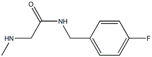 N-(4-fluorobenzyl)-2-(methylamino)acetamide Struktur