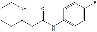 N-(4-fluorophenyl)-2-(piperidin-2-yl)acetamide Struktur