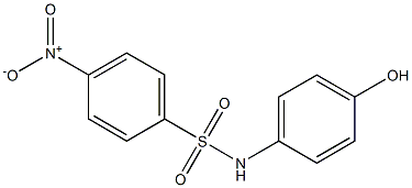 N-(4-hydroxyphenyl)-4-nitrobenzene-1-sulfonamide Struktur