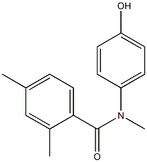 N-(4-hydroxyphenyl)-N,2,4-trimethylbenzamide Struktur