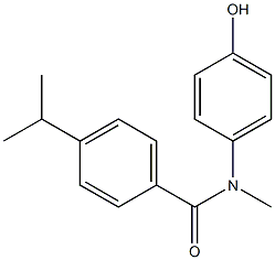 N-(4-hydroxyphenyl)-N-methyl-4-(propan-2-yl)benzamide Struktur