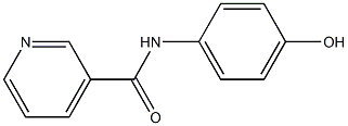 N-(4-hydroxyphenyl)pyridine-3-carboxamide Struktur