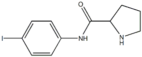 N-(4-iodophenyl)pyrrolidine-2-carboxamide Struktur