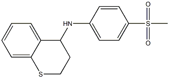 N-(4-methanesulfonylphenyl)-3,4-dihydro-2H-1-benzothiopyran-4-amine Struktur