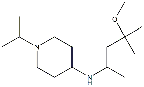 N-(4-methoxy-4-methylpentan-2-yl)-1-(propan-2-yl)piperidin-4-amine Struktur