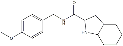 N-(4-methoxybenzyl)octahydro-1H-indole-2-carboxamide Struktur