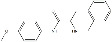 N-(4-methoxyphenyl)-1,2,3,4-tetrahydroisoquinoline-3-carboxamide Struktur