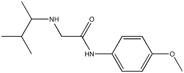 N-(4-methoxyphenyl)-2-[(3-methylbutan-2-yl)amino]acetamide Struktur