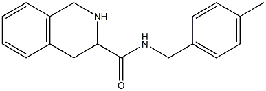 N-(4-methylbenzyl)-1,2,3,4-tetrahydroisoquinoline-3-carboxamide Struktur