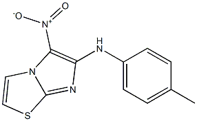 N-(4-methylphenyl)-5-nitroimidazo[2,1-b][1,3]thiazol-6-amine Struktur