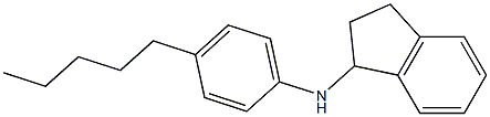 N-(4-pentylphenyl)-2,3-dihydro-1H-inden-1-amine Struktur