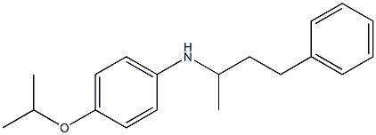 N-(4-phenylbutan-2-yl)-4-(propan-2-yloxy)aniline Struktur