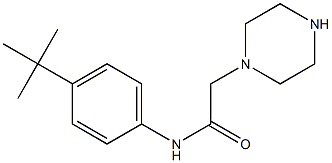 N-(4-tert-butylphenyl)-2-(piperazin-1-yl)acetamide Struktur