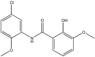 N-(5-chloro-2-methoxyphenyl)-2-hydroxy-3-methoxybenzamide Struktur