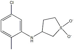 N-(5-chloro-2-methylphenyl)-N-(1,1-dioxidotetrahydrothien-3-yl)amine Struktur