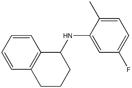 N-(5-fluoro-2-methylphenyl)-1,2,3,4-tetrahydronaphthalen-1-amine Struktur