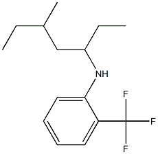 N-(5-methylheptan-3-yl)-2-(trifluoromethyl)aniline Struktur