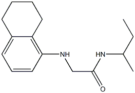 N-(butan-2-yl)-2-(5,6,7,8-tetrahydronaphthalen-1-ylamino)acetamide Struktur