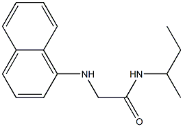 N-(butan-2-yl)-2-(naphthalen-1-ylamino)acetamide Struktur