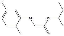 N-(butan-2-yl)-2-[(2,5-difluorophenyl)amino]acetamide Struktur