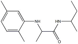 N-(butan-2-yl)-2-[(2,5-dimethylphenyl)amino]propanamide Struktur