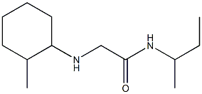 N-(butan-2-yl)-2-[(2-methylcyclohexyl)amino]acetamide Struktur