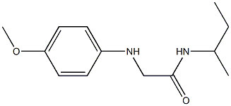 N-(butan-2-yl)-2-[(4-methoxyphenyl)amino]acetamide Struktur