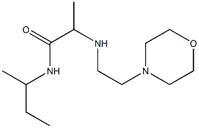 N-(butan-2-yl)-2-{[2-(morpholin-4-yl)ethyl]amino}propanamide Struktur