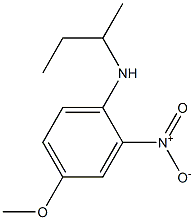 N-(butan-2-yl)-4-methoxy-2-nitroaniline Struktur