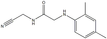 N-(cyanomethyl)-2-[(2,4-dimethylphenyl)amino]acetamide Struktur