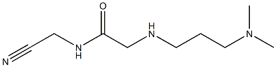 N-(cyanomethyl)-2-{[3-(dimethylamino)propyl]amino}acetamide Struktur