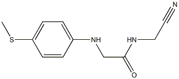 N-(cyanomethyl)-2-{[4-(methylsulfanyl)phenyl]amino}acetamide Struktur