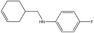 N-(cyclohex-3-en-1-ylmethyl)-4-fluoroaniline Struktur