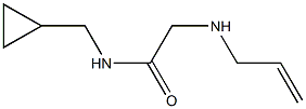 N-(cyclopropylmethyl)-2-(prop-2-en-1-ylamino)acetamide Struktur