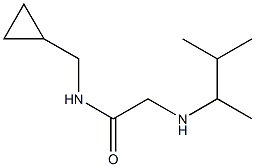 N-(cyclopropylmethyl)-2-[(3-methylbutan-2-yl)amino]acetamide Struktur