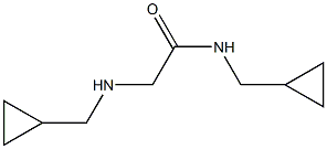 N-(cyclopropylmethyl)-2-[(cyclopropylmethyl)amino]acetamide Struktur