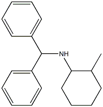 N-(diphenylmethyl)-2-methylcyclohexan-1-amine Struktur