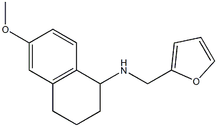 N-(furan-2-ylmethyl)-6-methoxy-1,2,3,4-tetrahydronaphthalen-1-amine Struktur