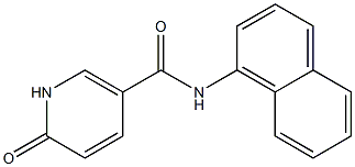 N-(naphthalen-1-yl)-6-oxo-1,6-dihydropyridine-3-carboxamide Struktur