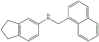 N-(naphthalen-1-ylmethyl)-2,3-dihydro-1H-inden-5-amine Struktur