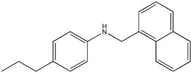 N-(naphthalen-1-ylmethyl)-4-propylaniline Struktur