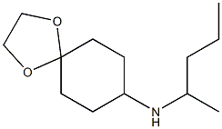 N-(pentan-2-yl)-1,4-dioxaspiro[4.5]decan-8-amine Struktur