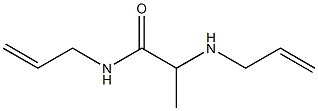 N-(prop-2-en-1-yl)-2-(prop-2-en-1-ylamino)propanamide Struktur