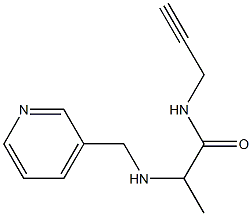 N-(prop-2-yn-1-yl)-2-[(pyridin-3-ylmethyl)amino]propanamide Struktur